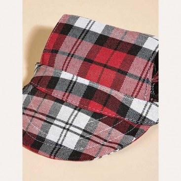 Кепка для собак Tail Up - Plaid Pet Cap, red M