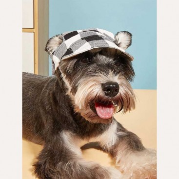 Кепка для собак Tail Up - Plaid Pet Cap, black L