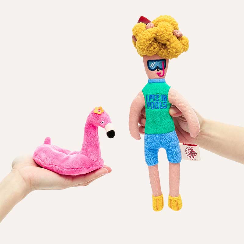 Интерактивная игрушка для лакомств thefurryfolks - Hooman Nosework Toy Flamingo