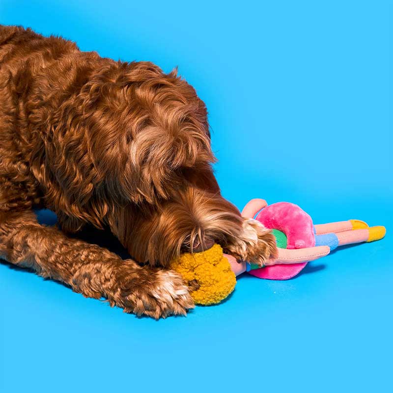 Интерактивная игрушка для лакомств thefurryfolks - Hooman Nosework Toy Flamingo