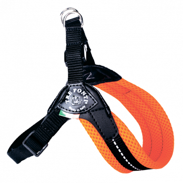 М'яка сітчаста шлея Tre Ponti - Easy Fit Neon Mesh Orange, розмір 1,5