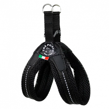 Мягкая сетчатая шлея Tre Ponti - East Fit Genesis Mesh, plastic clasp - Black размер 4