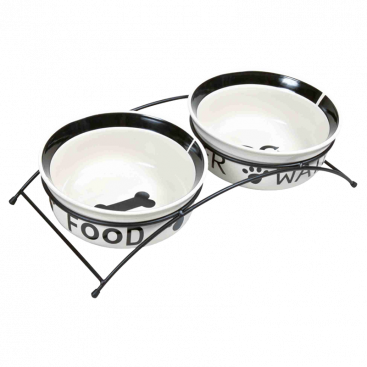 Миски на підставці Trixie - Bowl Set 2х1.6 л