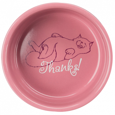 Миска для котів з короткими носами Trixie - Thanks for Service Lilac, 300 мл