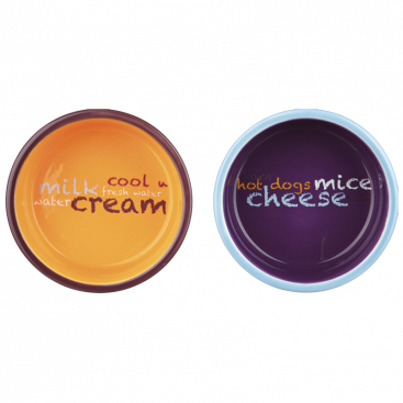 Миски для котів на підставці Trixie - Eat on Feet 12 см/2х300 мл