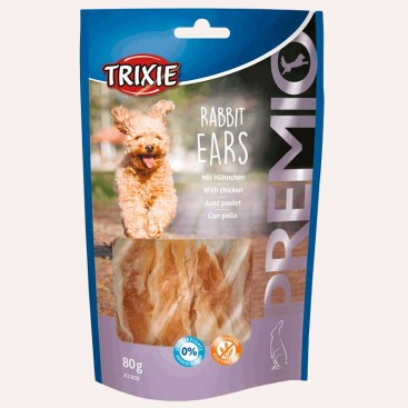 Лакомство для собак кроличьи уши с куриным филе Trixie - Premio Rabbit Ears, 80 г