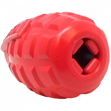 Прочная игрушка для лакомства USA-K9 - Grenade L, red