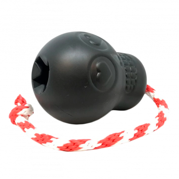 Прочная игрушка для лакомства череп с канатом USA-K9 - Magnum Skull L, black