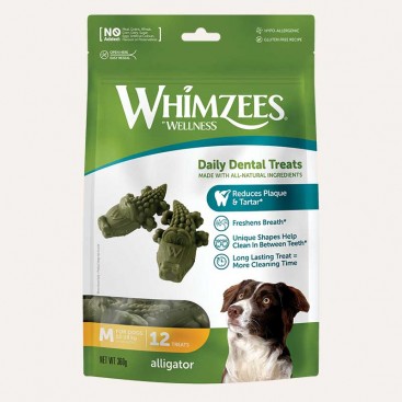 Натуральні ласощі для зубів Алігатор - Whimzees, 12 шт (M)
