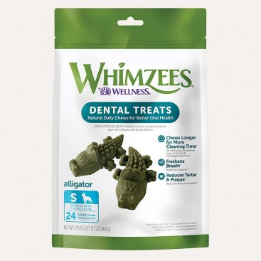 Натуральні ласощі для зубів Алігатор - Whimzees, 1 шт (S)