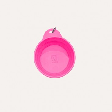Дорожная складная миска для собак Zee.Dog - Go Bowl, pink S
