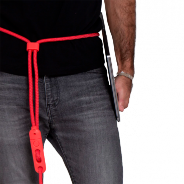 Поводок для собак Zee.Dog - Neon Coral Hands-Free 120 - 240 см