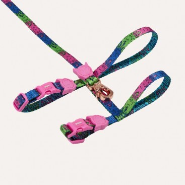 Набор шлей и поводок для кошек Zee.Cat - LORDS OF ZEE.TOWN MELTED HARNESS + LEASH SET