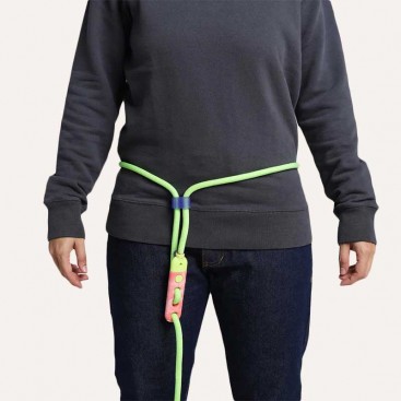 Флуоресцентний повідець для собак Zee.Dog - Glo Hands-Free, 120 - 240 см