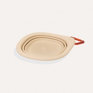 Дорожная складная миска для собак Zee.Dog - Go Bowl Biscotti, 600 мл