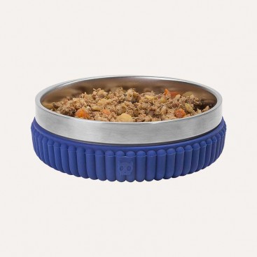 Миска для животных на силиконовой основе Zee.Dog - Tuff Bowl Small Stripes Blue