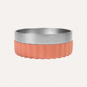 Миска для животных на силиконовой основе Zee.Dog - Tuff Bowl Medium Mayo Star Clay