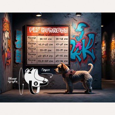 Шлея для собак Zee.Dog - Cmyk Flyharness, размер 2