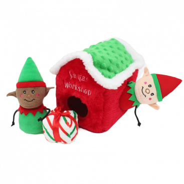 Іграшка для собак майстерня Санти Zippy Paws Holiday Burrow - Santa's Workshop