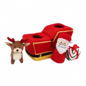 Іграшка для собак сані Санти Zippy Paws - Santa's Sleigh