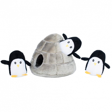 Інтерактивна іграшка для собак, печера пінгвінів Zippy Paws - Holiday Zippy Burrow