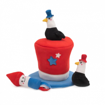 Игрушка для собак цилиндр ZippyPaws - Americana Top Hat