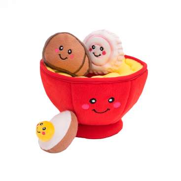 Игрушка для собак, суп ремней ZippyPaws - Ramen Bowl
