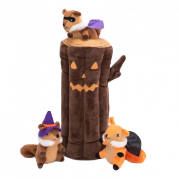 Набір плюшевих іграшок Zippy Paws - Halloween Burrow - Haunted Log