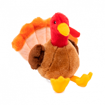 М'яка іграшка для собак індичка Zippy Paws - Fall Harvest Tucker the Turkey
