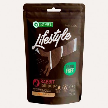 Ласощі для собак Nature's Protection Lifestyle Rabbit lollipop, 75 г