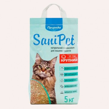 Бентонітовий наповнювач для котячих туалетів - Sani Pet 5 кг