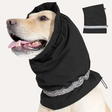 Водонепроникний снуд для собак з світловідбиваючим кантом Snood  - Black, L