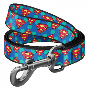 Повідець для собак Collar WauDog Nylon Superman Logo, ш.20 мм, дл.122 см