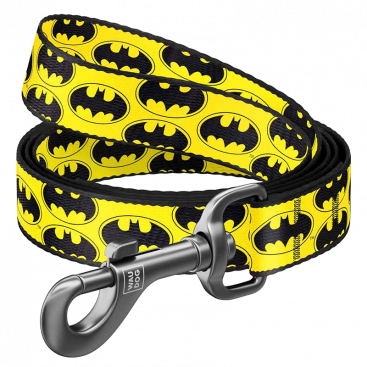 Поводок для собак Collar - WauDog Nylon Batman Logo, ш.15 мм, дл.122 см