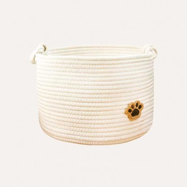 Корзина для хранения игрушек PetsIn - White with Paw, L
