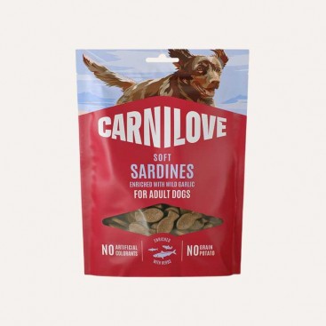 Мягкое лакомство для собак сардины и дикий чеснок Carnilove-Snack ardines with Wild garlic, 200 г