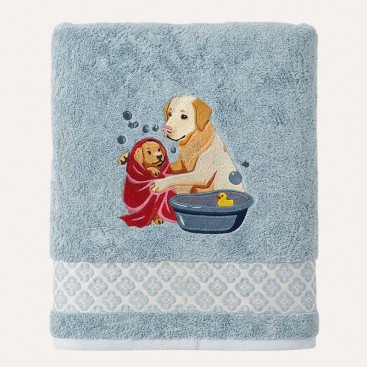 Махровое полотенце для домашних любимцев Bark&Tail - Bath Time (70×130 см)