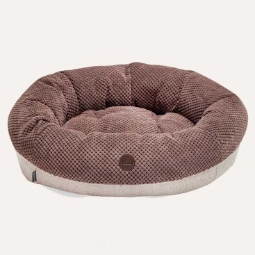 Овальний лежак для котів Bagel Brown M (75х65 cm)