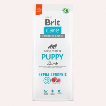 Гипоаллергенный корм для щенков с ягненком Brit Care - Dog Hypoallergenic Puppy, 3 кг