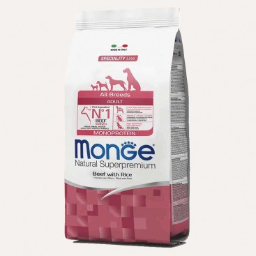Сухий корм для собак всіх порід з яловичиною Monge - Adult All Breed - Beef with Rice 2,5 кг