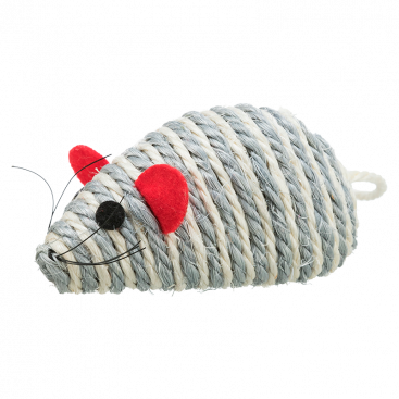 Іграшка для котів миша з сизалю Trixie - Grey mouse, 10 см