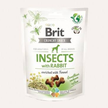 Ласощі для собак комахи, кролик і фенхель - Brit Care Dog Crunchy Cracker Insects 200 г