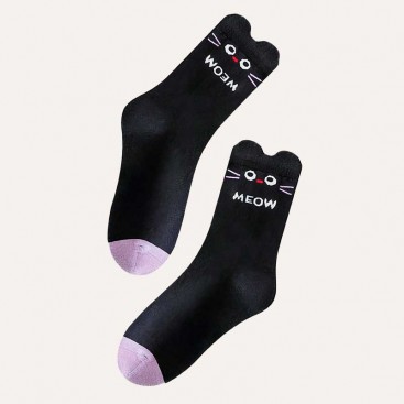Шкарпетки чорні для дівчат 9-12 років PlaySox - Top Cat