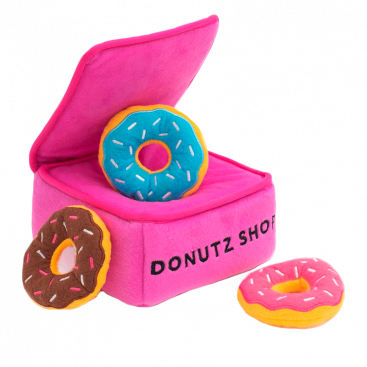 М'яка іграшка для собак коробка з пончиками Zippy Paws - Donutz Box