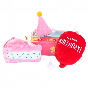 Подарункова коробка для собак до дня народження Zippy Paws - Pup Birthday Box Pink