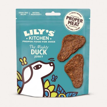 Ласощі для собак з качкою Lily's Kitchen - The Mighty Duck Mini Jerky 70 г