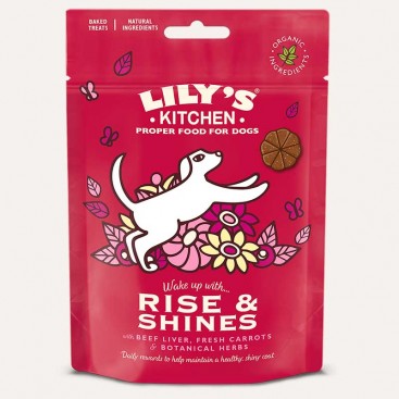 Ласощі для собак з яловичою печінкою та овочами Lily's Kitchen - Rise and Shines Baked Treats 80 г