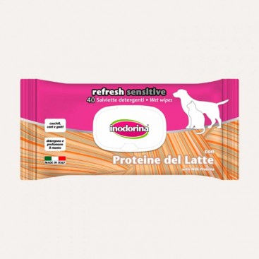 Серветки з ароматом молока - Inodorina Salviettе Extra Latte, 40 шт