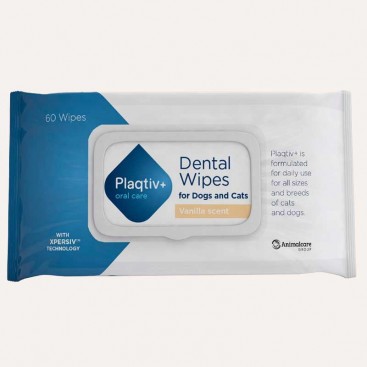 Серветки для гігієни ротової порожнини собак Plaqtiv+ - Wipes