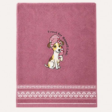 Полотенце для собак с вышивкой Montmorency - BathDay for Russel Lady (50x100 см)